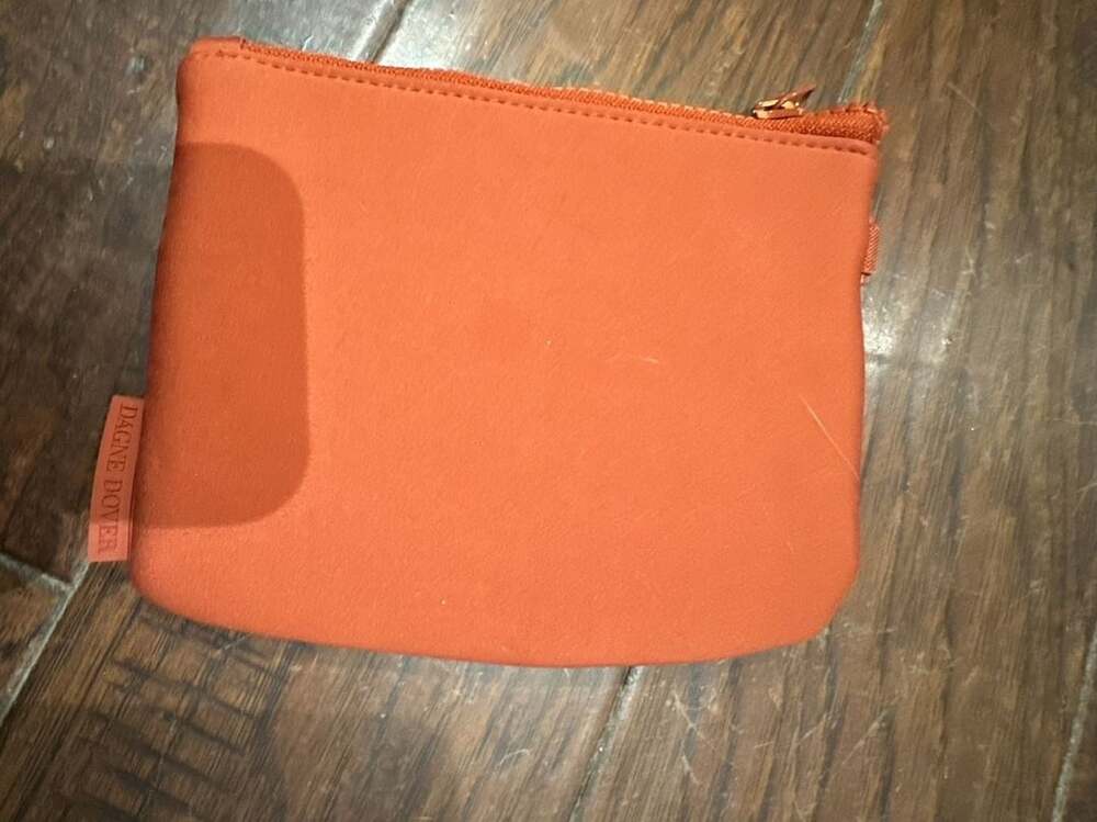 Dagne Dover Neoprene Zipper Pouch Orange